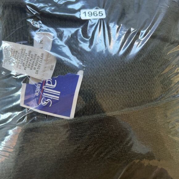 Kenar Cardigan Sweater Size Large Green Lambswool Angora Nylon Single Button - Picture 10 of 11